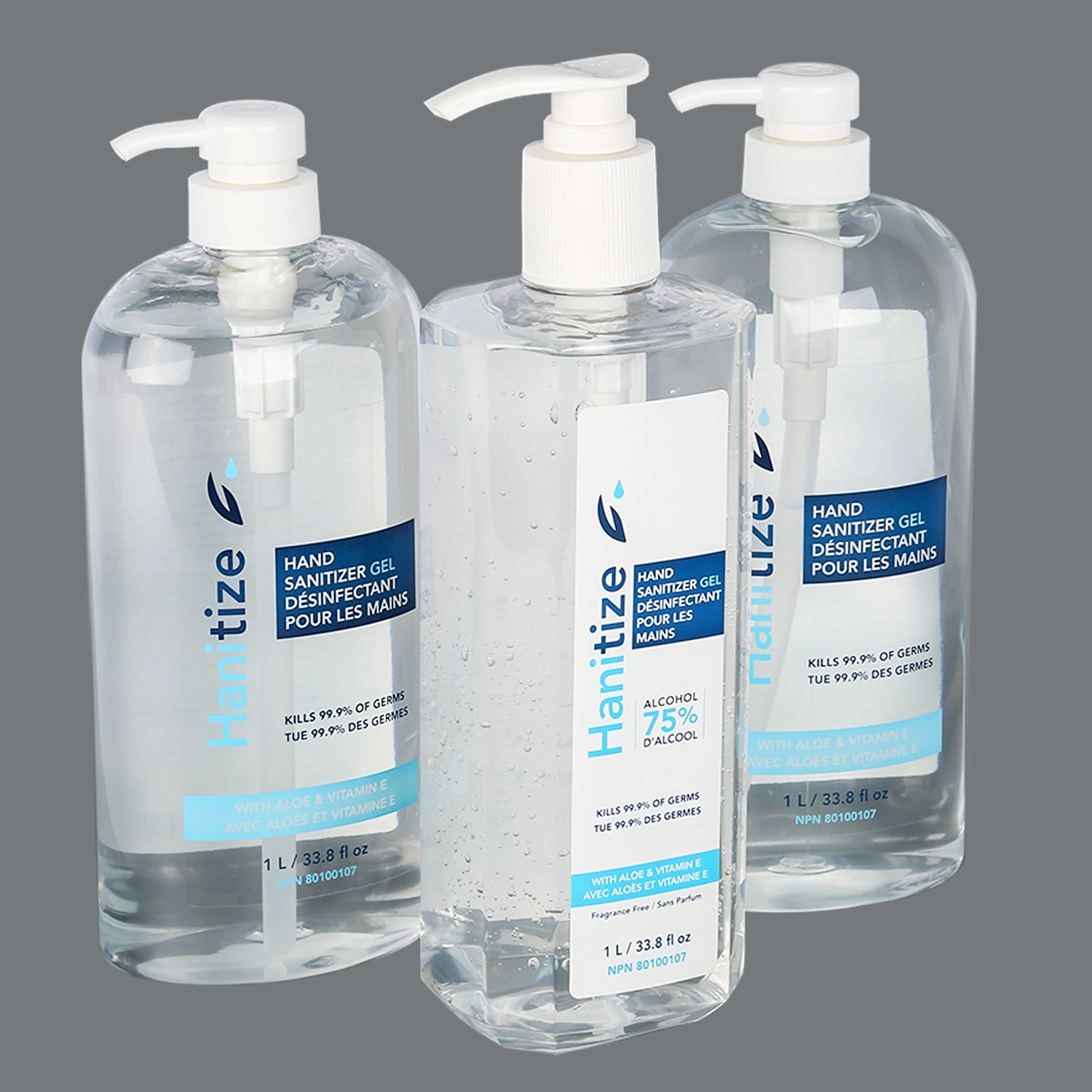 75% Hand Sanitizer Gel tötet Viren 99,99% der Bakterien mit Pumpenspender