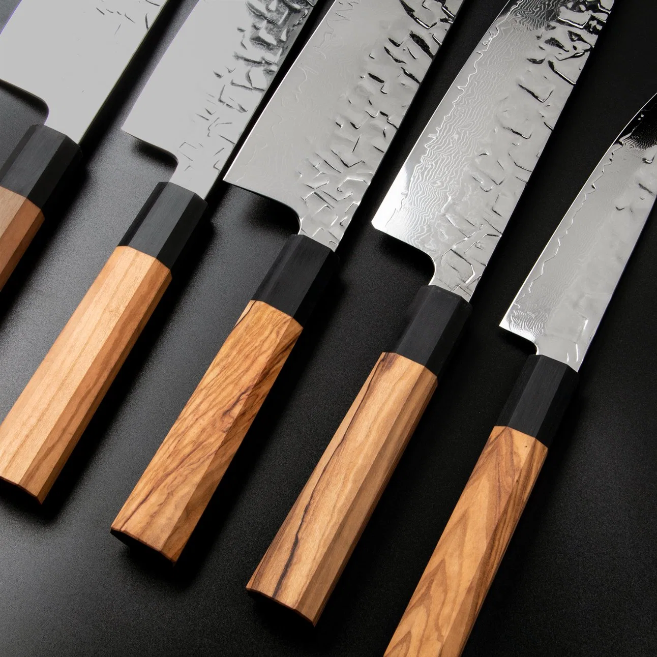 سكين دمشق/سكين جانباني/مجموعة أدوات المطبخ مع مقبض Olivewood (SE-Z013)