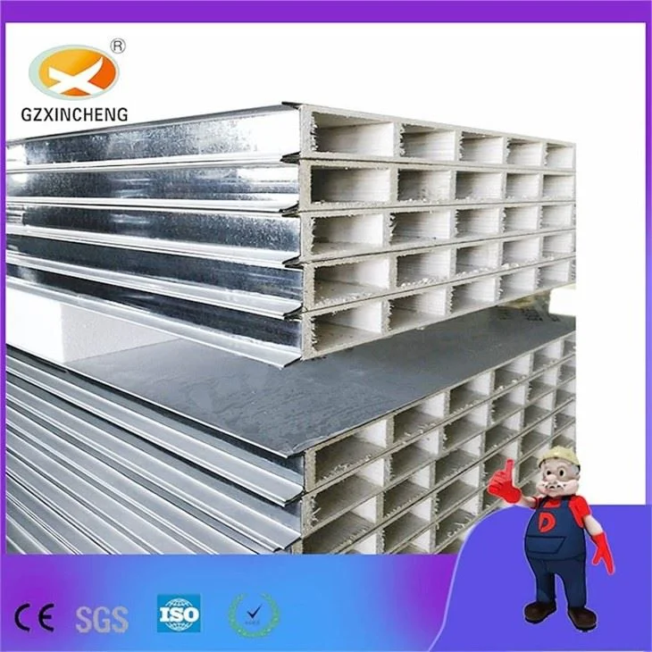 Material de construcción ignífugo vidrio magnesio Sandwich Panel