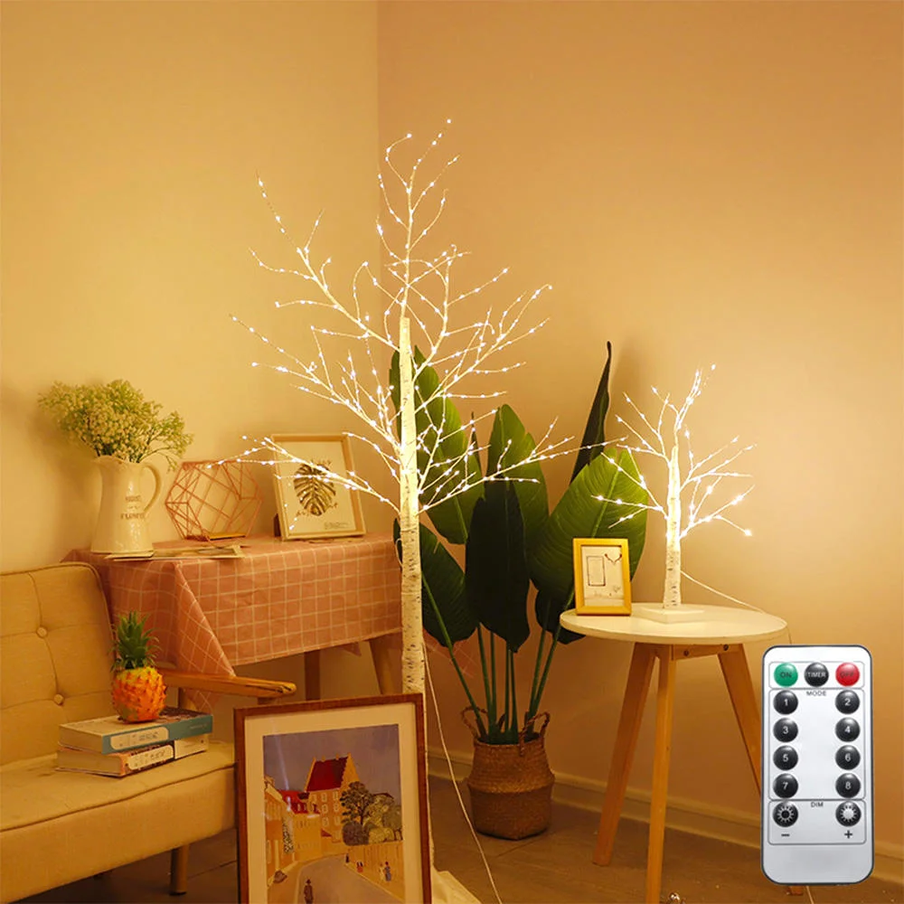 Fernbedienung 8 Modi USB-Powered Künstliche Birke Tree Light