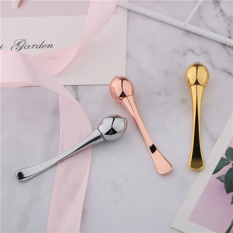 Fabrik Großhandel/Lieferant Beauty Care Tool Augencreme Guide Stick Metall Kugelmassager Mit Löffel-Rolle Aus Edelstahl