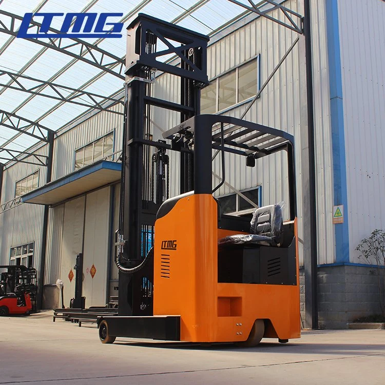 Nueva batería Forklift China Stacker 1,5ton Forklif Multi direccional eléctrico Camión de alcance 2t