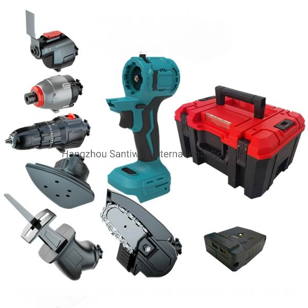 Mehrfunktion elektrische Power Tool Set 6PCS Bürstenlose Akku-Werkzeuge