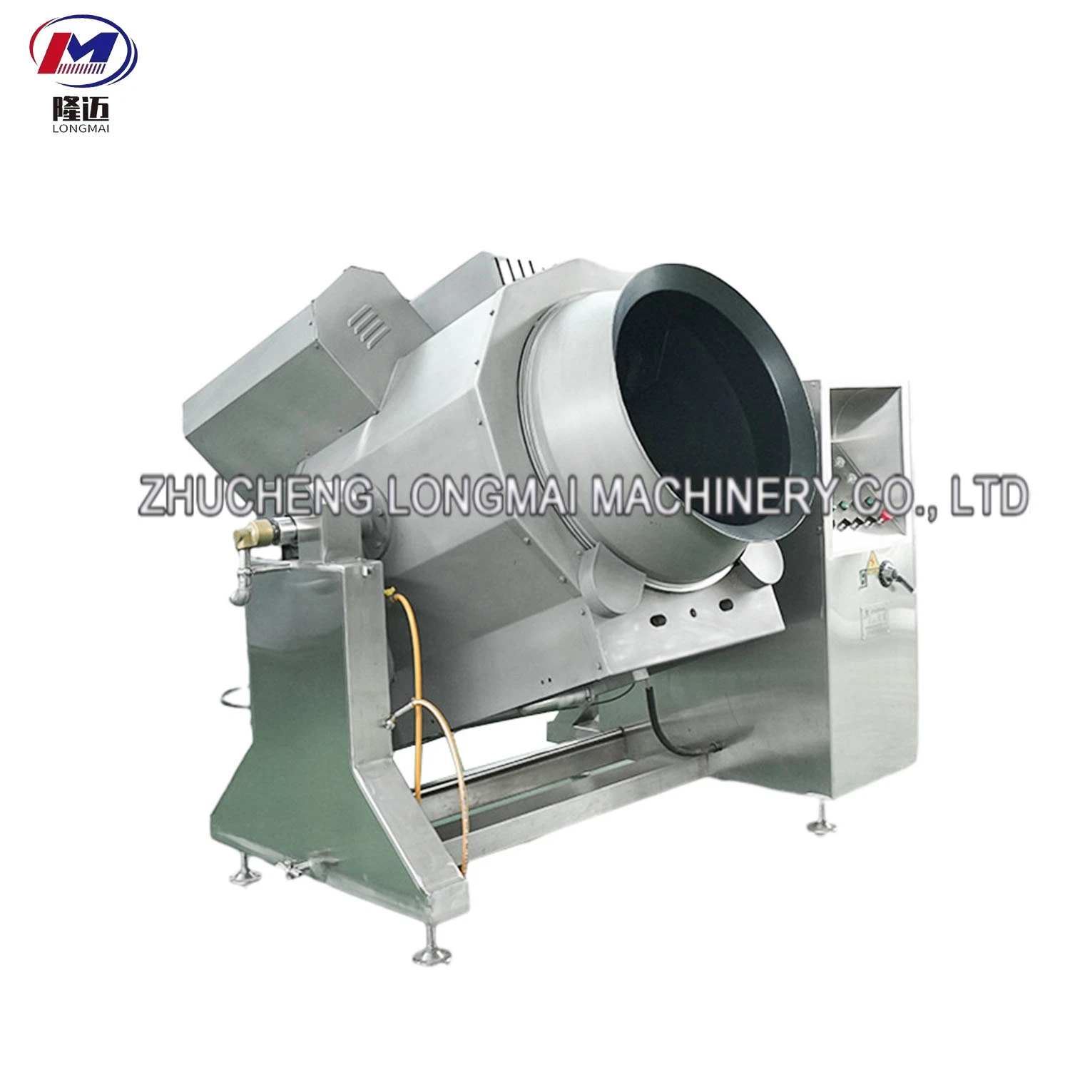 Intelligent Multifunction Pasta Gas Automatic Stir Frying Machine Auto Rotation Cooking Drum Provided Cooking Equipment