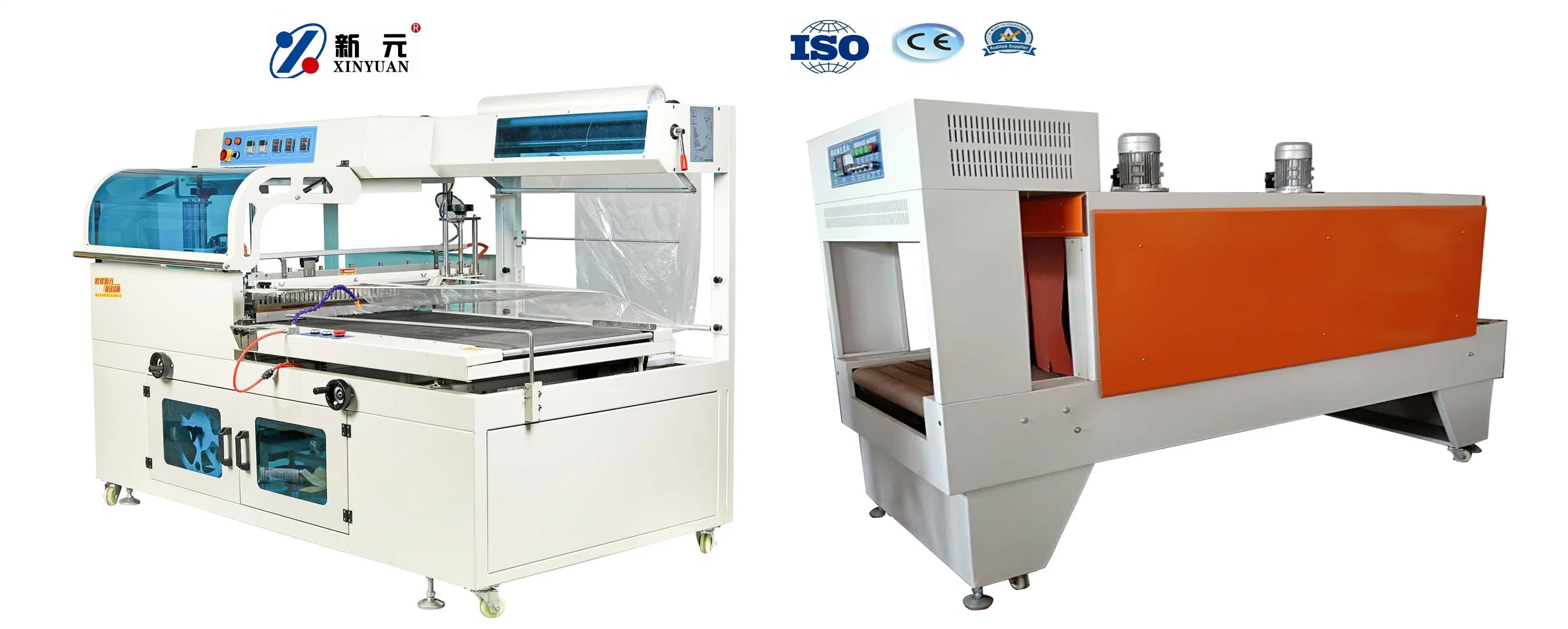 Automatic Cake Tray Cardboard Paper Card Shrink Packing Machine