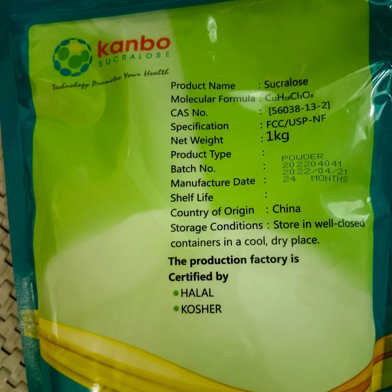 Meilleur édulcorant artificiel sucre substituts Sucralose produits Prix