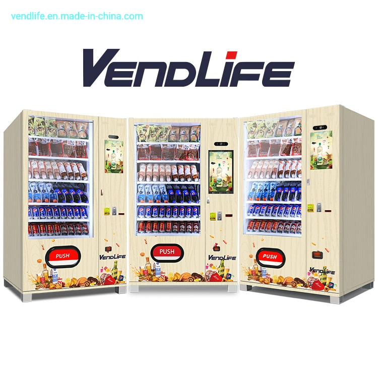 21.5-Inch Touch Screen Beverage and Snack Vending Machine Can Sell Cigarettes, Water Vape Vending Machine Sticker Vending Machine
