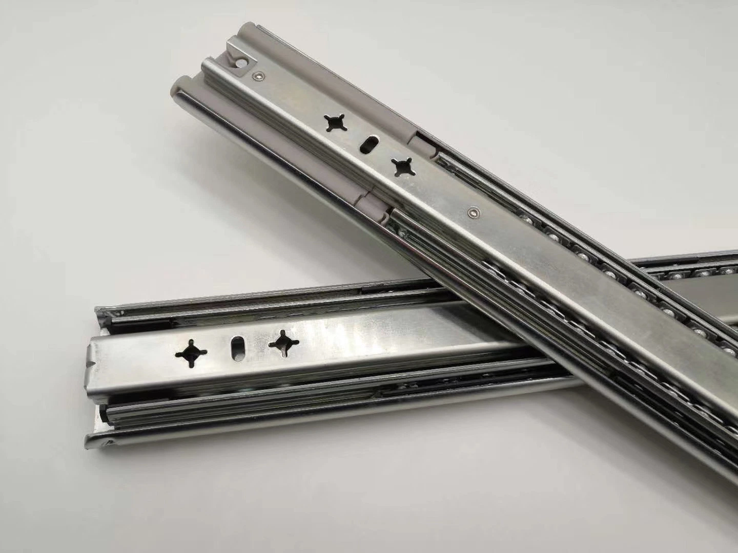 53mm Soft Closing with Bayonet Lock Handle Heavy Duty Telescopic Channel Kitchen Cabinet Tool Box Drawer Slides Rail