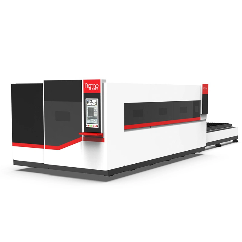 Lp-3015D High Effective Exchange Table Fiber Laser Cutting Steel/Aluminum Plate Machine with Protective Cover