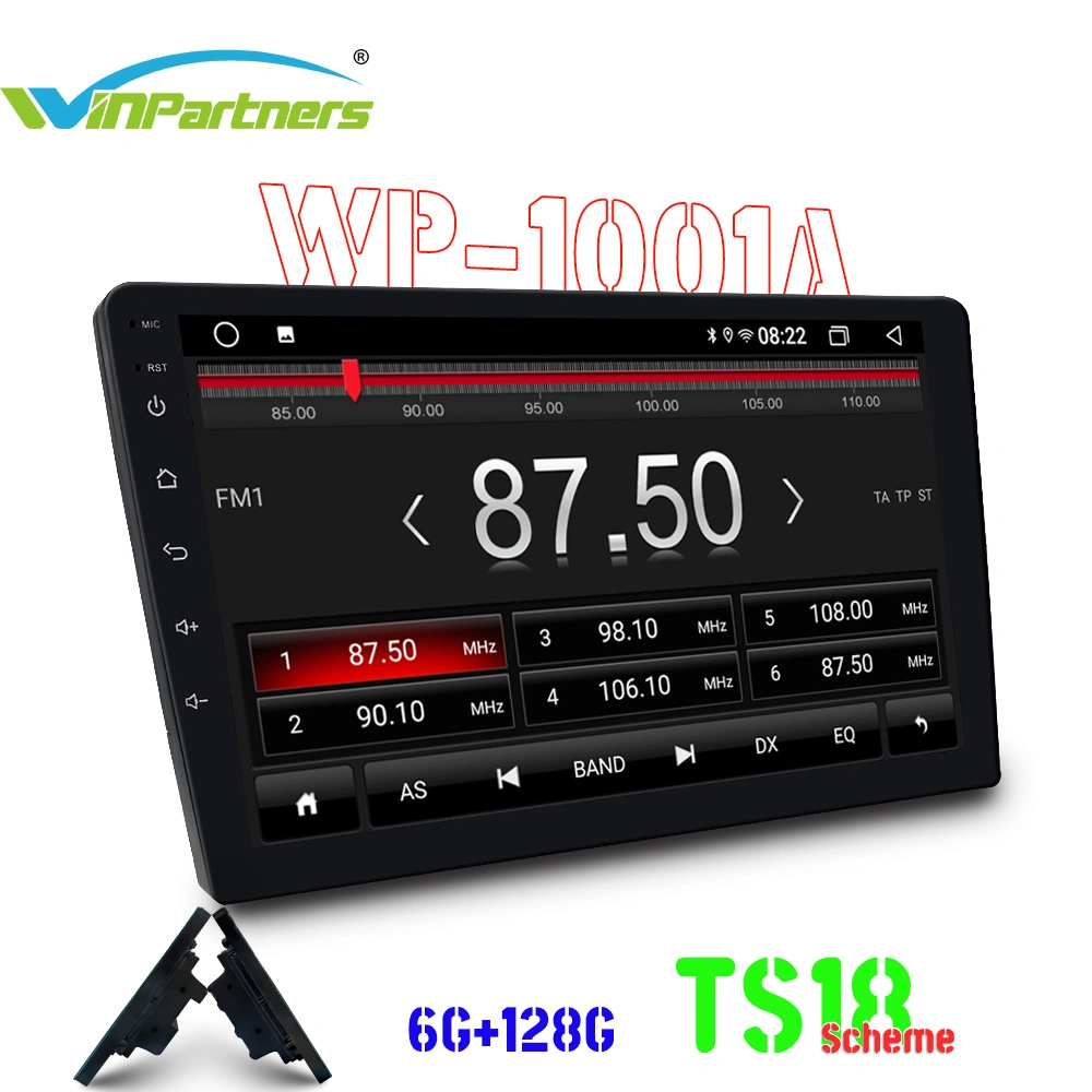 6g+128g de 10 pulgadas, todo-en-uno GPS de la máquina 8-Core estéreo para coche MP5 Player Android Wp1001A