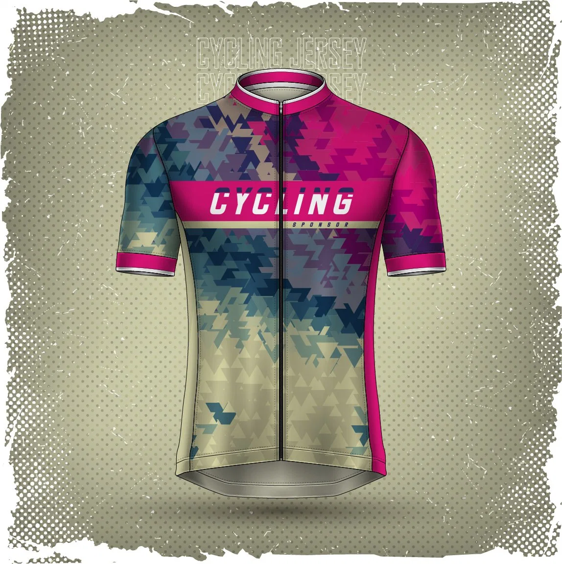 Custom Design Lightweight Breathable Personalized Printing Quick Dry Short Sleeves Cycling Bike Shirt