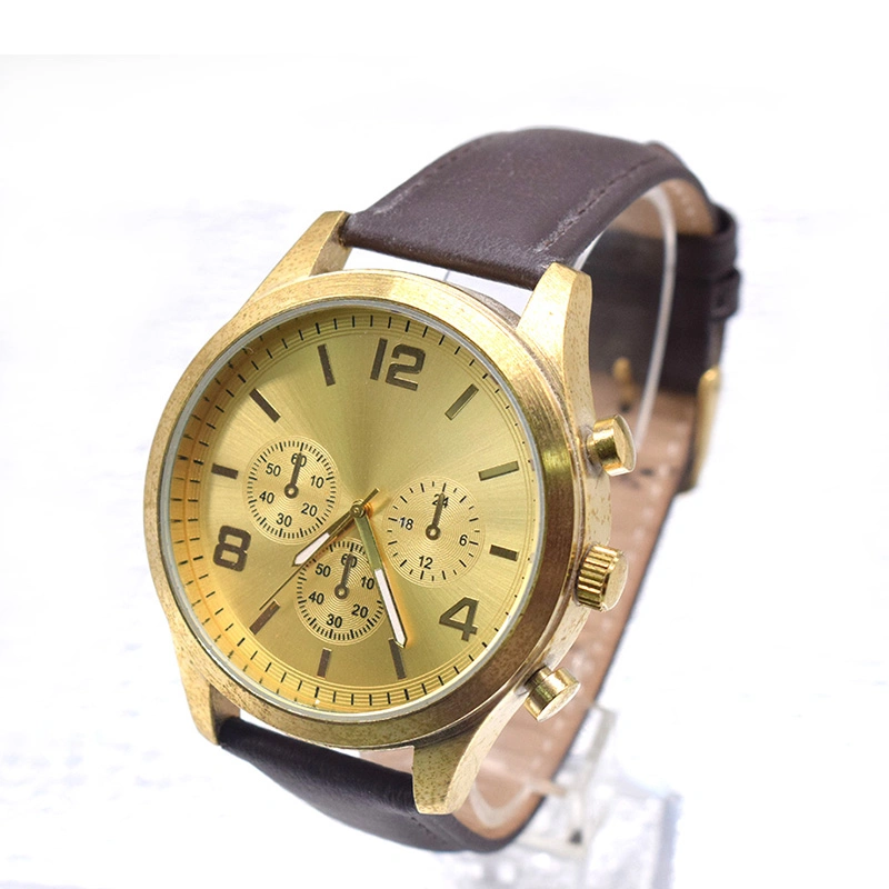 Fashion Qualtiy Gold Custom Logo Watches Japan Man Watch (cm0102)