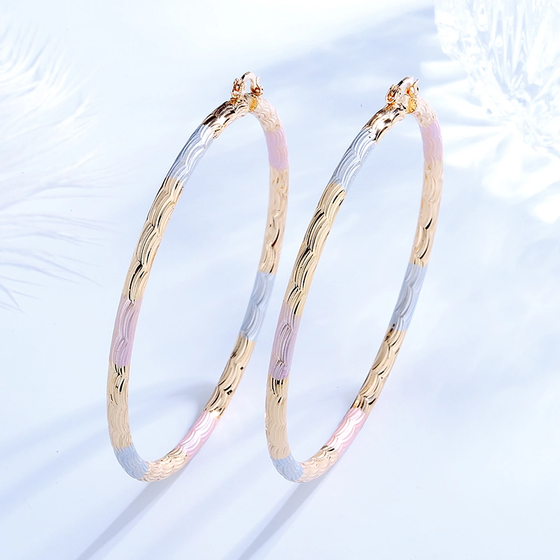 2020 Simple Fashion Joyeria Custom 18K Gold Plated Hoop Earring Designs Jewelry for Woman