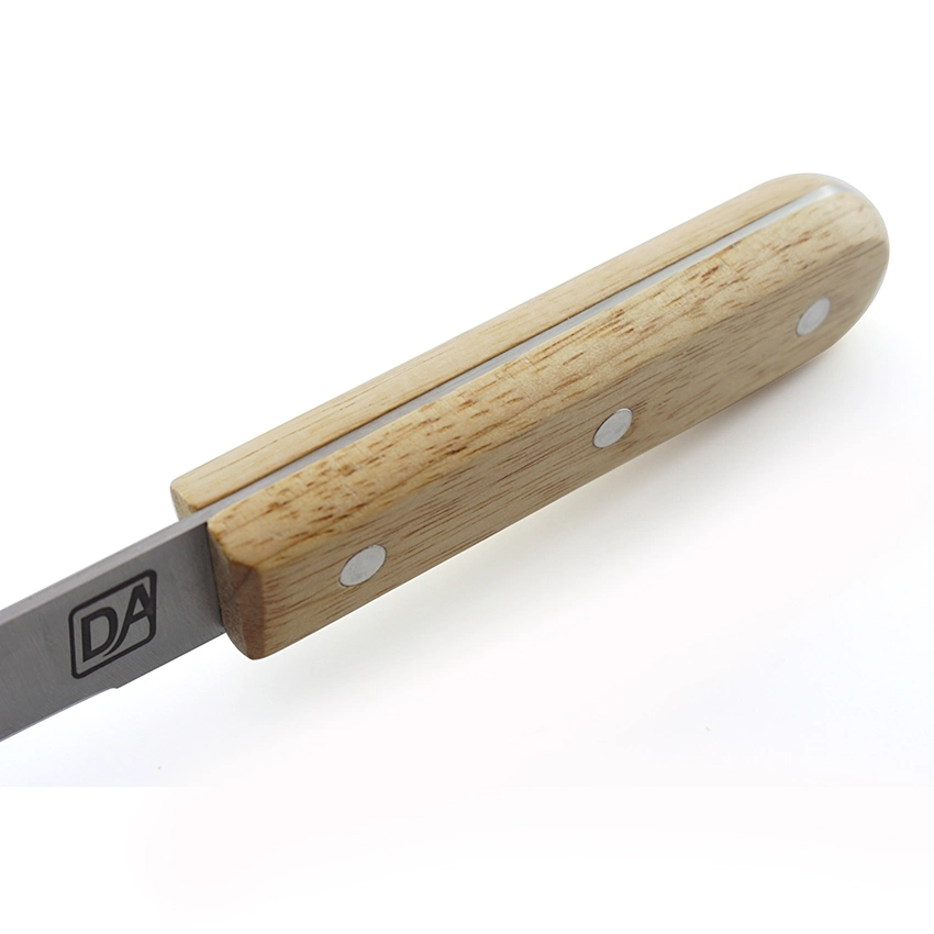 مقبض خشبي بسكين الموز مع شفرة من الفولاذ المقاوم للصدأ