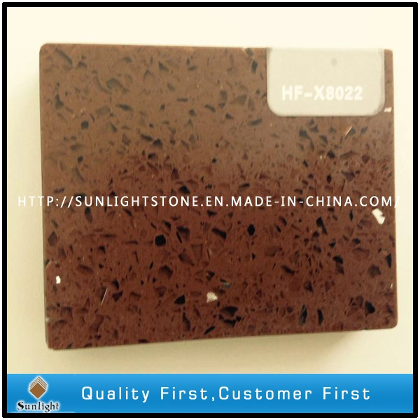 Popular Yellow/Beige Artificial Quartz Stone for Brazil and Chile