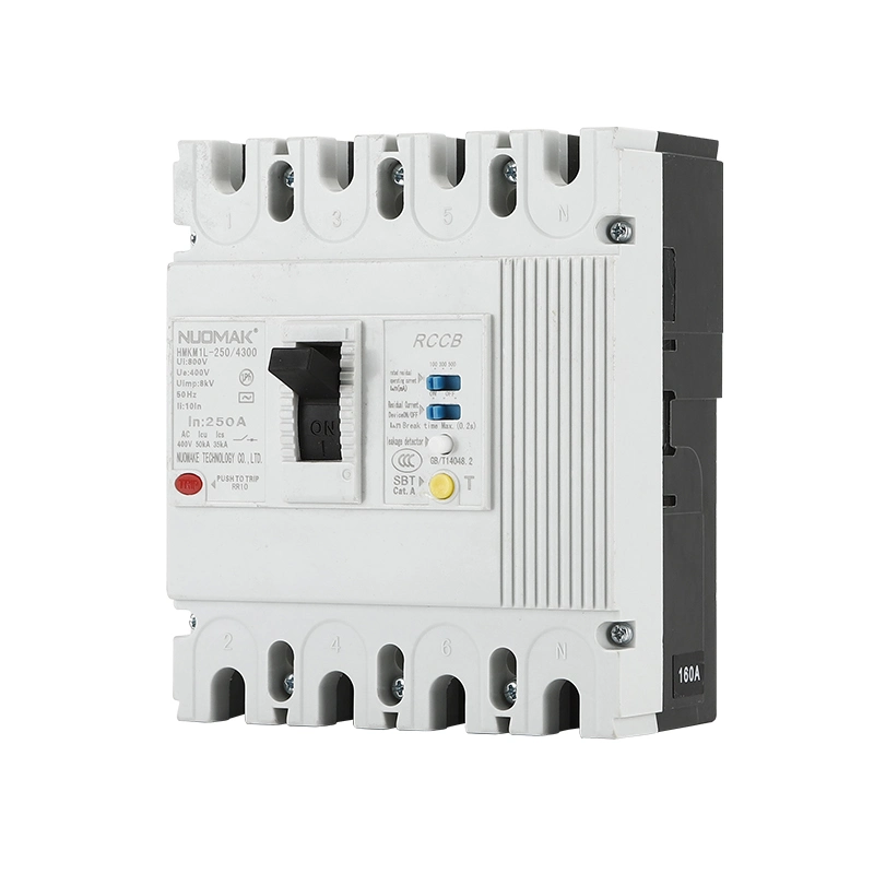 Leakage Circuit Breaker250A 3p/4p Residual Earth Leakage Protection Function CE MCCB Manufacturer&prime; S Case Earth