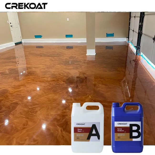 Highly Durable Wear Surface Copper Epoxy Flooring for Countertops