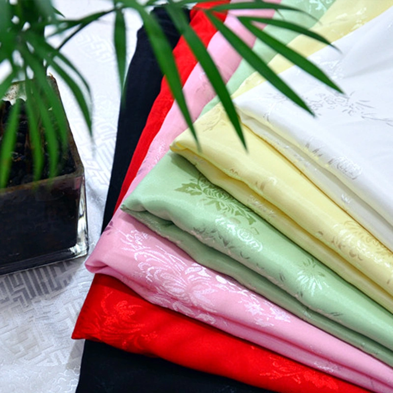 Yigao Textile 100% Polyester Woven Jacquard Satin Fabric for Home Textile