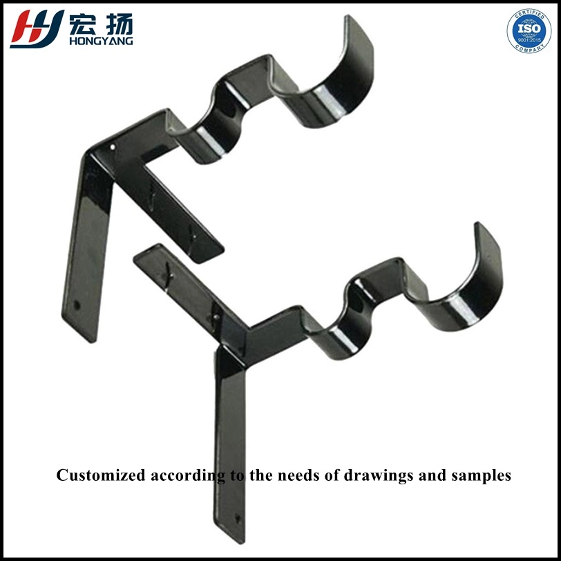 Hardware Accessories Single Curtain Rod Bracket 16mm 25mm Curtain Tubes Bracket