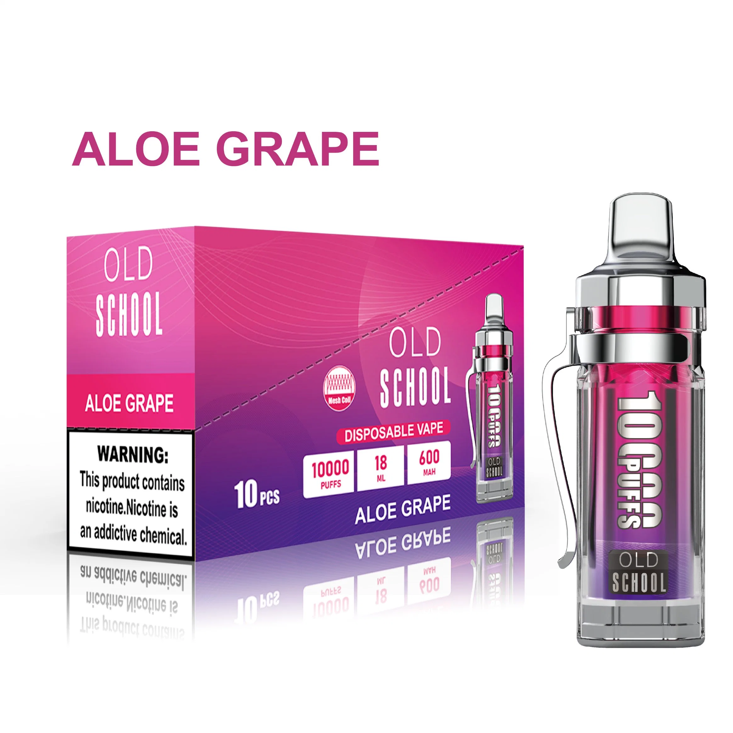 L'appui OEM / ODM Hot Sale vieille école Kp 10000 bouffées Vape e-cigarette jetable de Style de plume