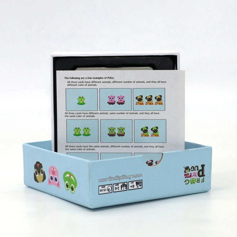 Custom Educational Cards with Lid and Bottom Box for Kids