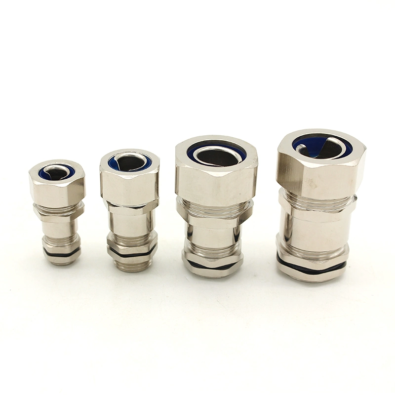 Nickel-Plated Brass Hose Connector M/Pg Metal Cable Gland