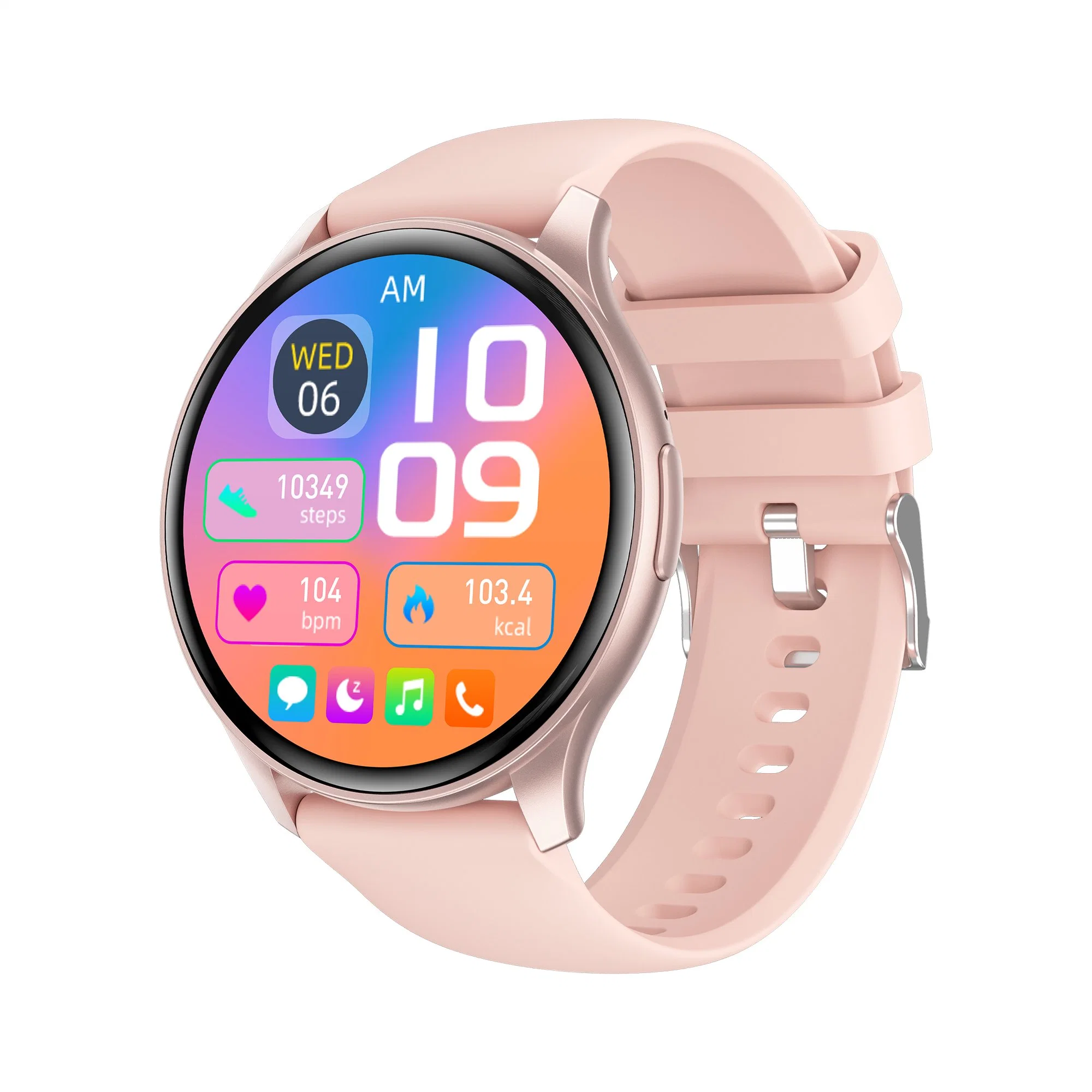 2023 Новые Bluetooth 5.3 Jieli 7013 чипа 1.43 дюйма AMOLED Screen BT Calls AI Voice Assistant Heart Rate Monitor Hband (вызовы с экрана: AI Voice Assistant Мониторинг частоты сердечных ПРИЛОЖЕНИЕ IP68 CE Round Smart Watch RoHS