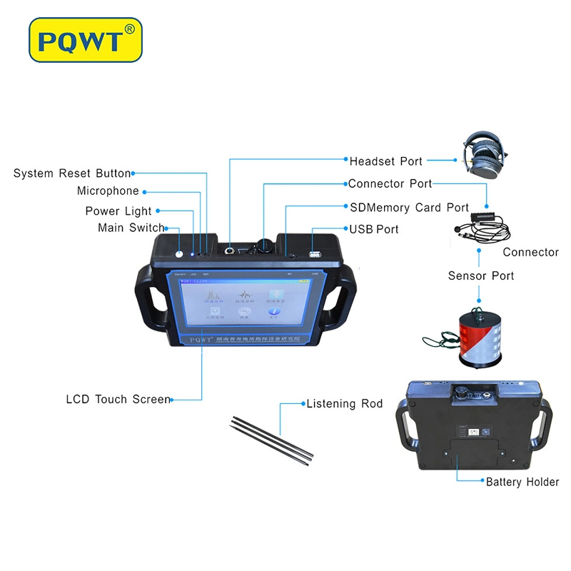 Pqwt-Cl600 Outdoor and Indoor Depth 6 Meters Pipe Leakage Detector Manufacturer