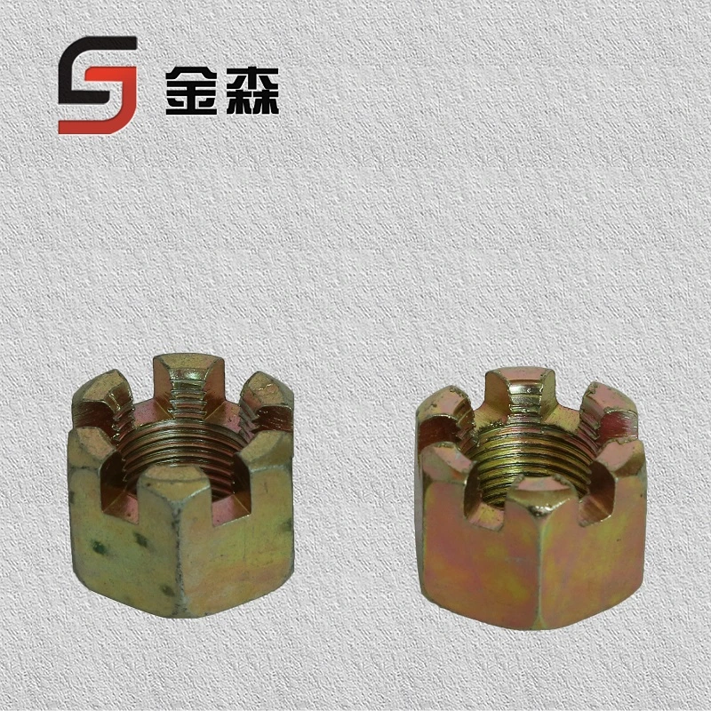 Chinese Nuts Hex Nut Hexagon Slotted Nut High Titanium/Titanium Alloy 10.9 Level