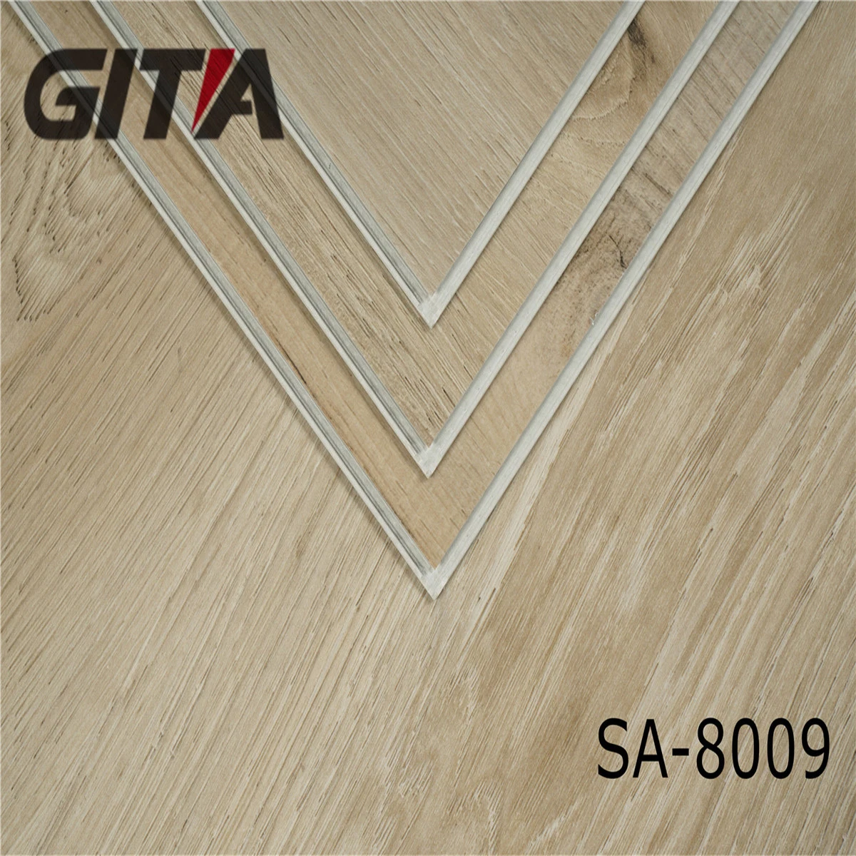 Gitia Commercial usando 4mm Easy Cleaning Vinyl Plank SPC Click Pavimentos