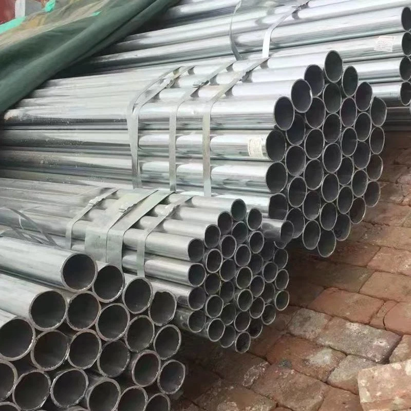 Sch 40 BS1387 Construction Materials 100mm ERW Welded Pipe Steel Tubing Price Galvanized Pipe