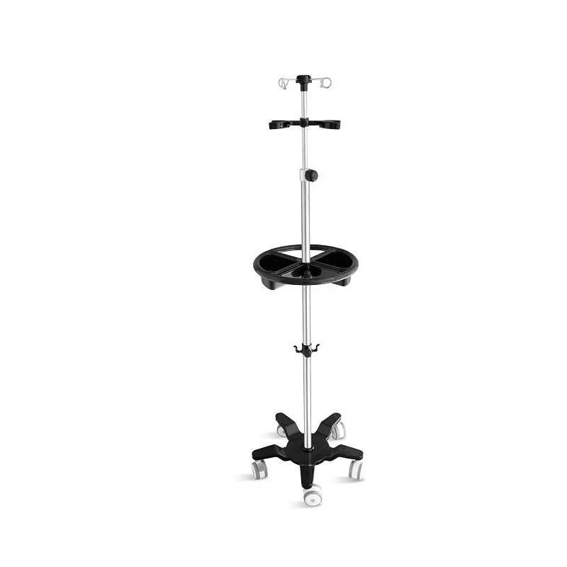 Skh041 (16) Saikang Hospital Height Adjustment Infusion Pole IV Stand with Wheels