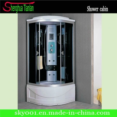 Ronda Popular Combo vidrio ducha de vapor Sauna (Tl-8856)