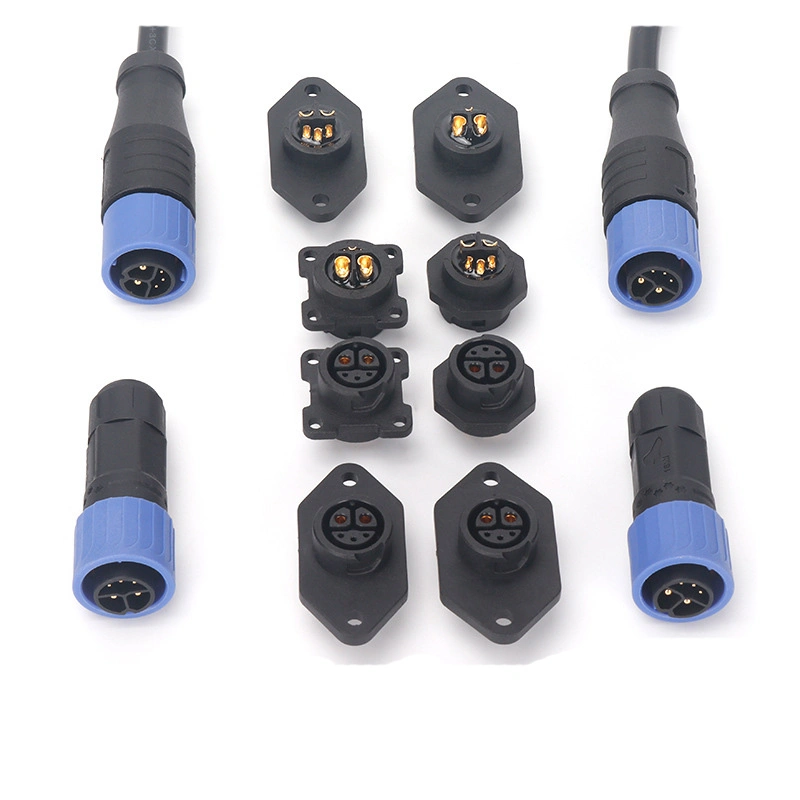 Batería de litio para vehículos eléctricos 30A conector hembra IP67 carga impermeable Y conector montado de cierre rápido de descarga