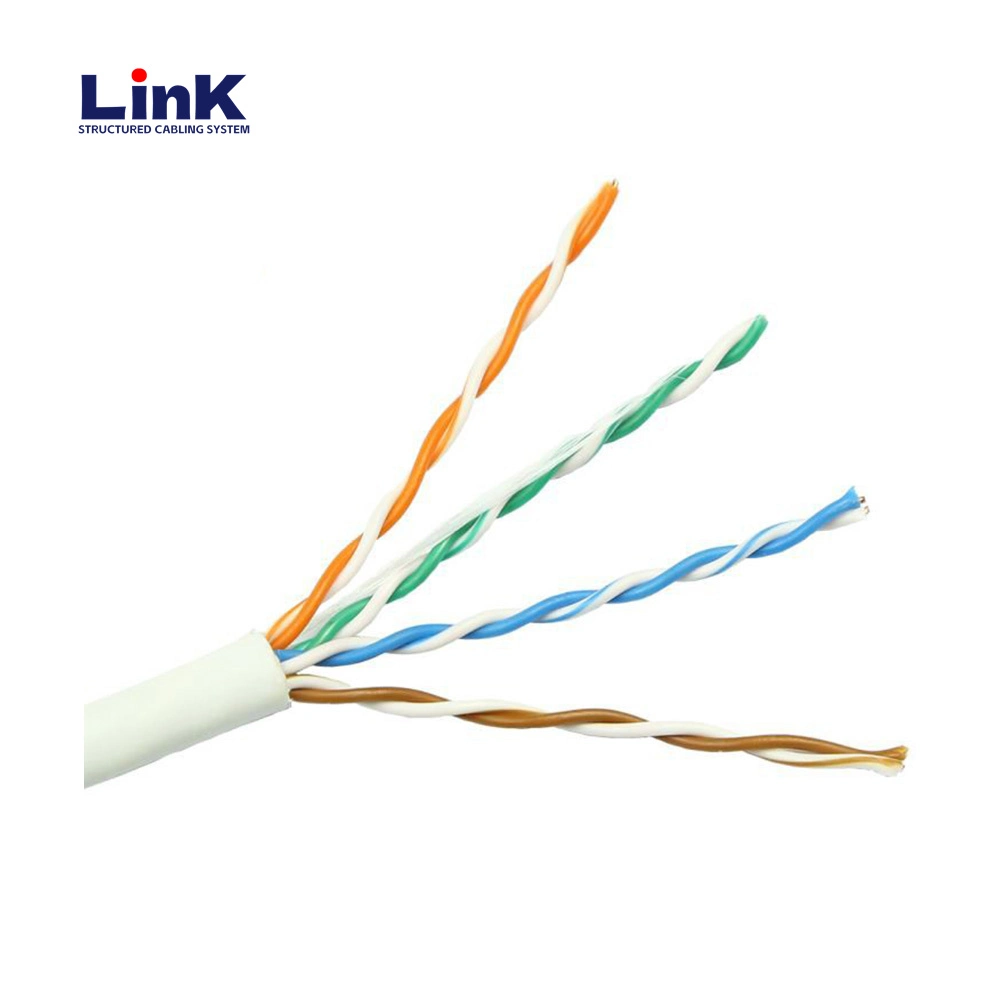 Rendimiento de alta calidad/alto costo y precio de fábrica AMP UTP Cable LAN cable Cat 6 4 pares de 305m/Rollo de cable de red