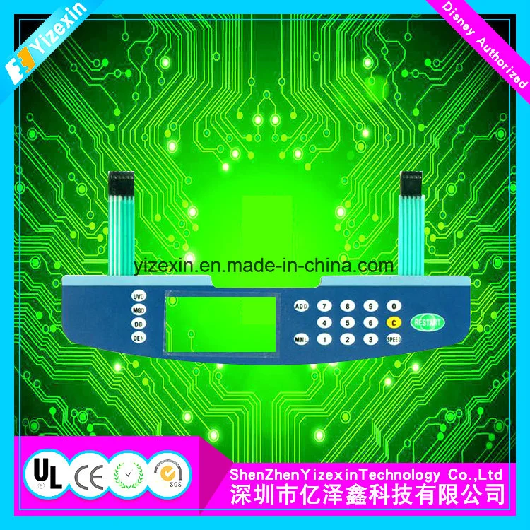 Clavier à membrane d'ordinateur/clavier à membrane de l'électronique avec affichage fenêtre LCD