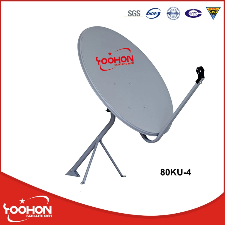 Factory Direct Supply Ku 80 Cm Satellite TV Antenna