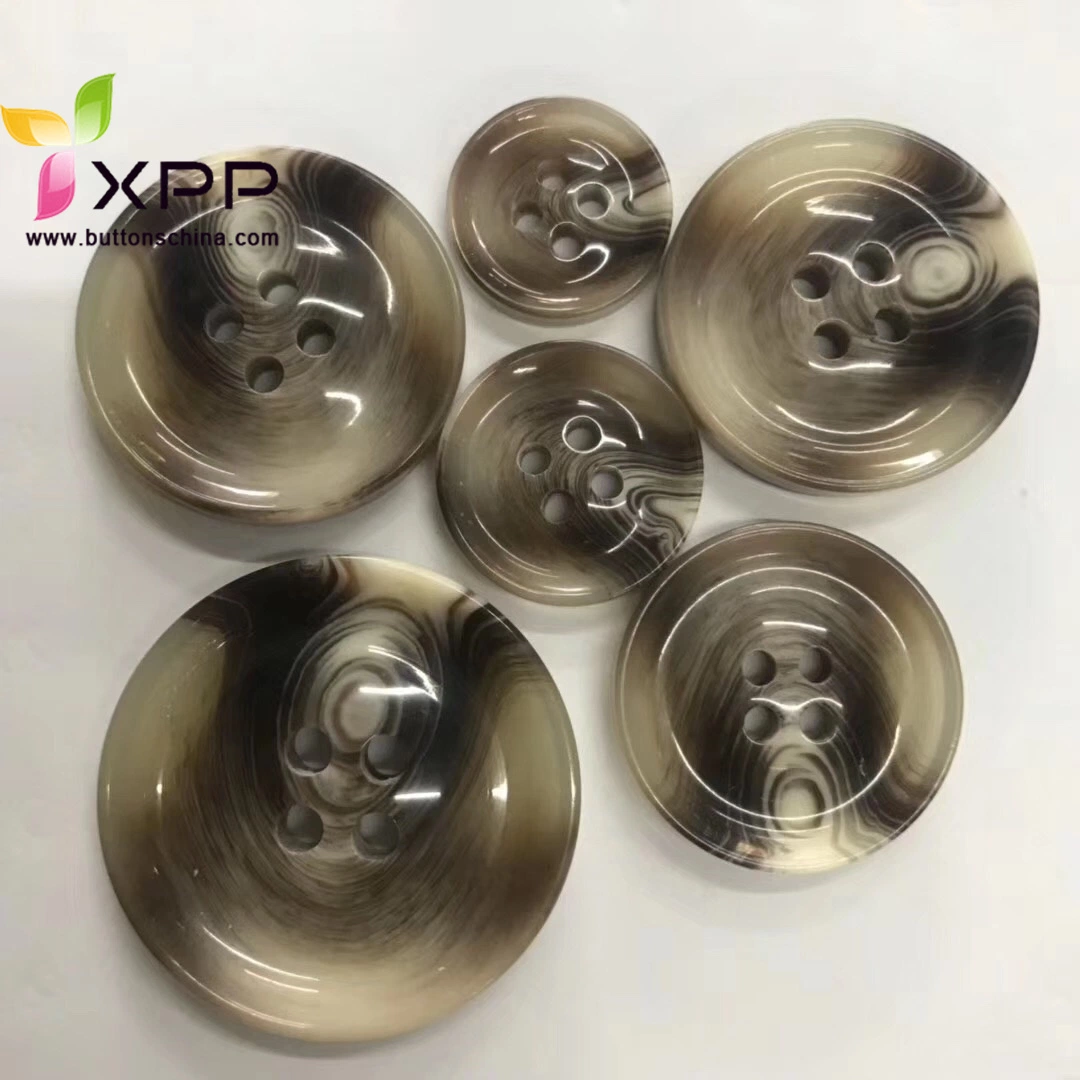 Fashion Design Imitation Horn Button Plastic Button