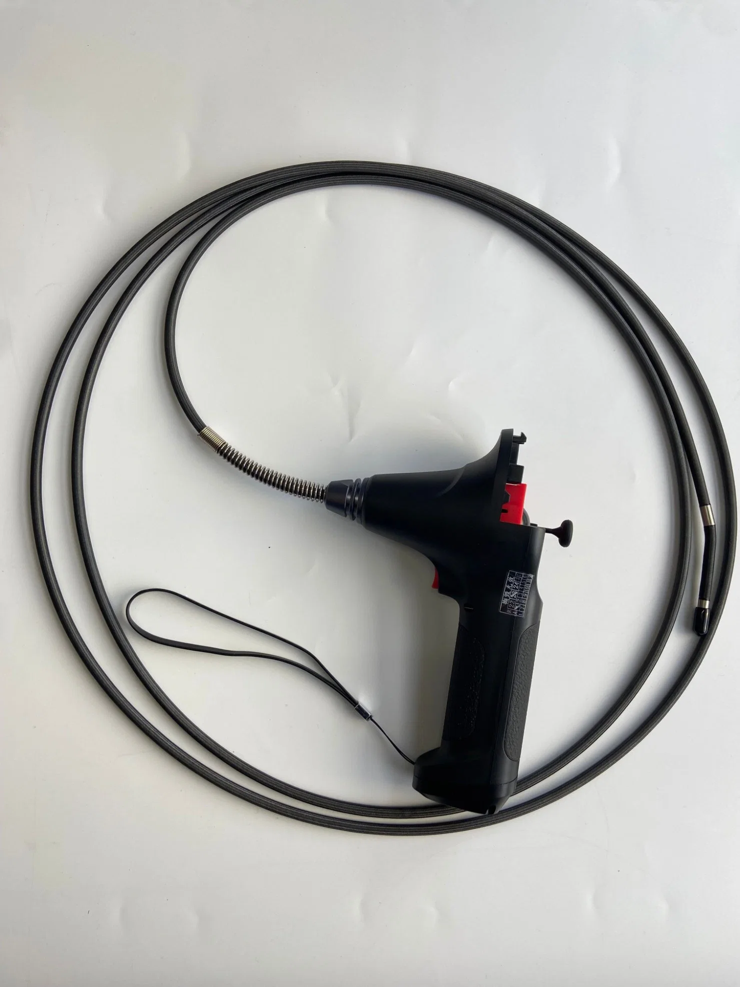 Flexible Industrial Video Endoscope with 360 Degree Joystick Articulation, 5 Inch IPS Screen, Tungsten Braided Tube, 1mt Testing Cable