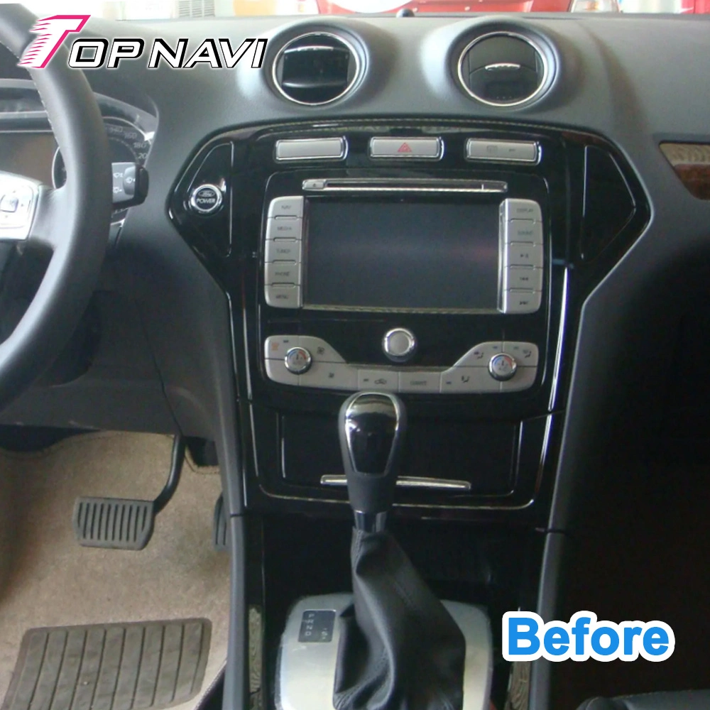 Für Ford Mondeo 2007-2010 (Schwarz) Car Audio System with Full Touchscreen Auto Stereo Android 12 Auto Video mit Bildschirm Navigation