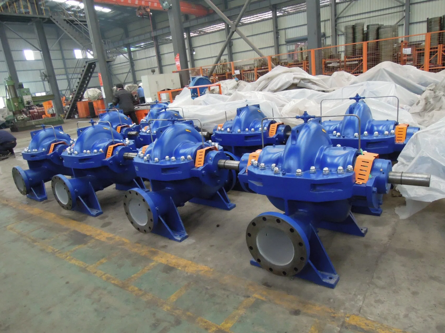 Double Suction Pump High Efficiency Centrifugal Dewatering Single Stage Sea Water Axially Split Case Pump