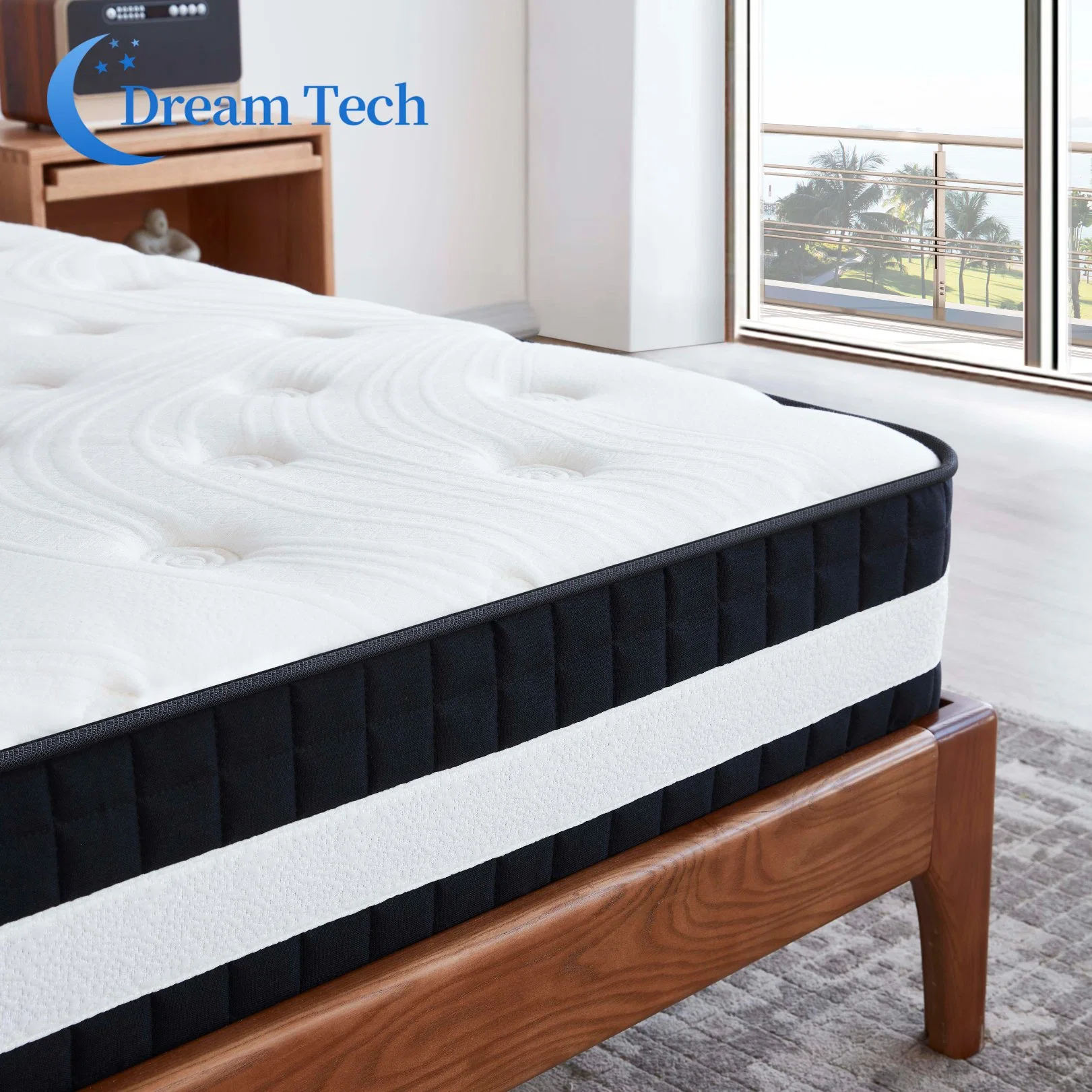 Most Popular American Style Vacuum Roll up Cooling Gel Memory Foam Pocket Spring Mattress