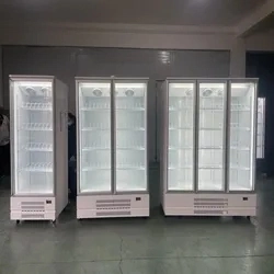 Refrigeradores comerciales en venta con las puertas de vidrio