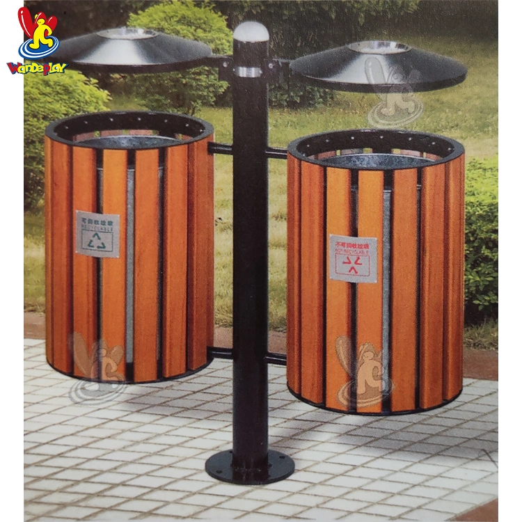 Wandeplay Trash Cans Outdoor Playground Equipment Waste Bins for Resort Place