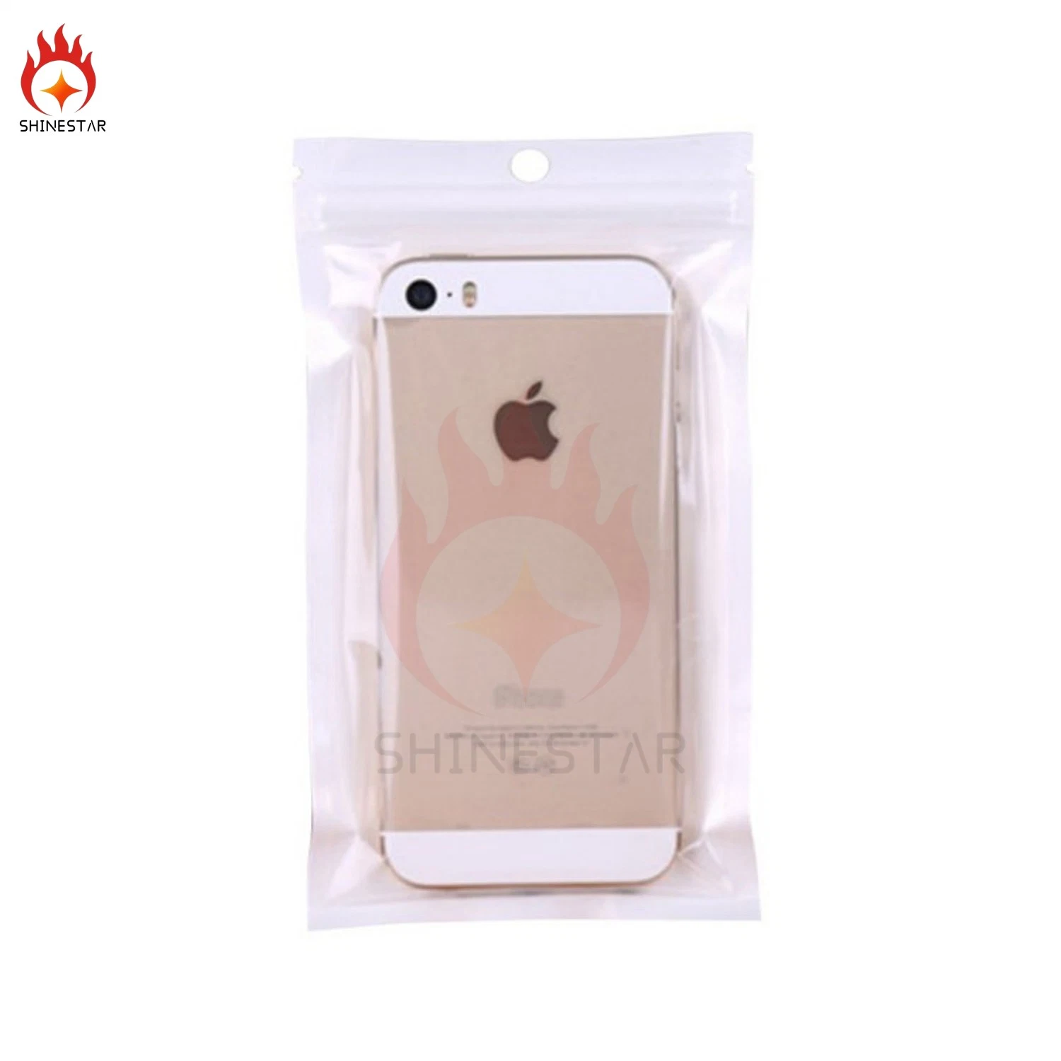 Ziplock Zipper Translucent Mobile Phone Case Plastic Packaging Bag for Food