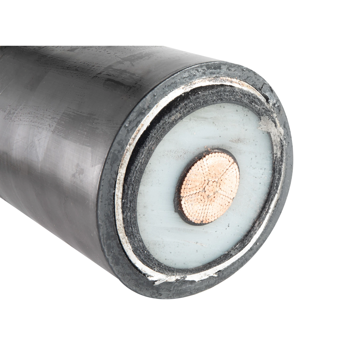 Cu/XLPE/CAS/PVC 38/66kv Single Core From 185 to 800 Sqmm XLPE Insulated Underground Power Cable