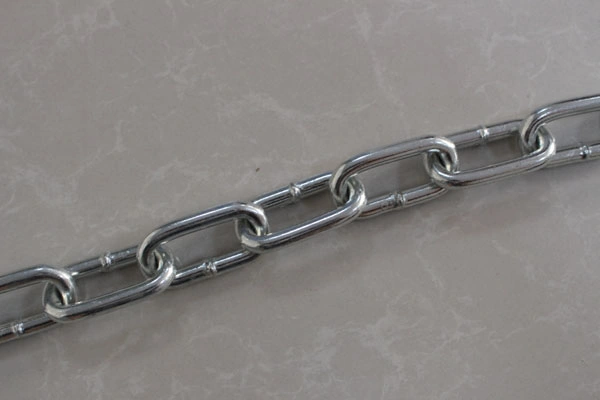 Bright Surface Zinc Plated DIN 763 Long Link Chain