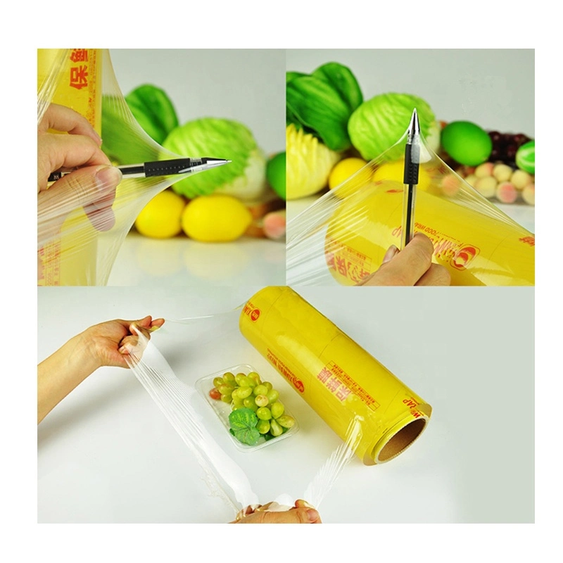 Supermarket Food Service Plastic Food Packaging Fresh Wrap Food Grade Cling Film