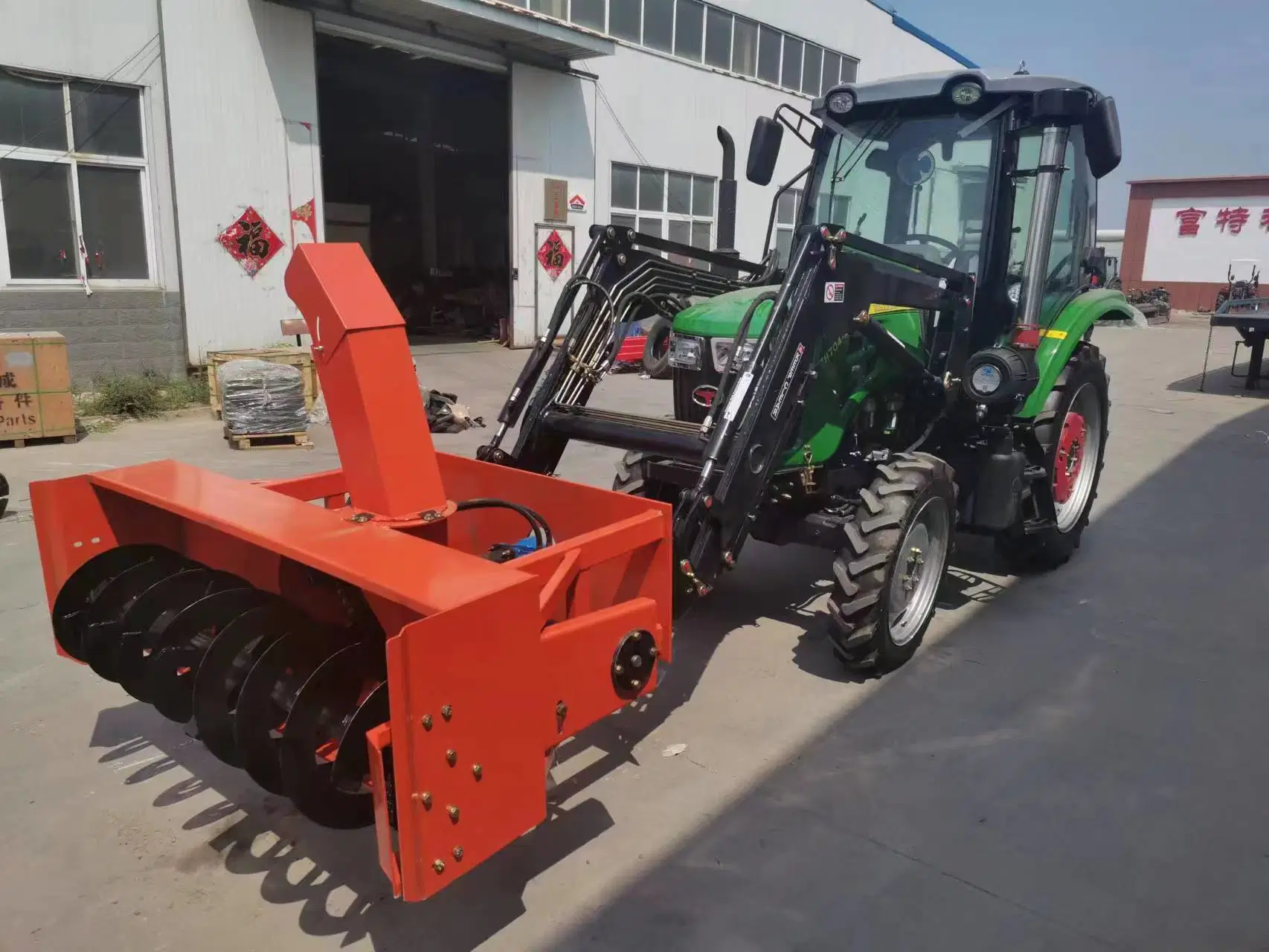 Radtraktor der Serie CE TZ-11, 4, Mini 1, 4 Front End Loader kann mit Dozer Blade Gabelstapler Schneefräse Bagger Bagger