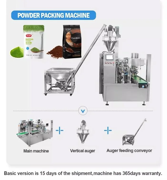 Saco de transporte multifunções automático pré-fabricado com suporte Pouch Embalagem Máquina Máquina de embalagem de carne de bovino de dois níveis seca